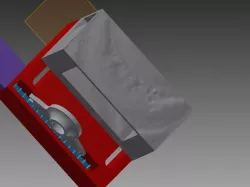 Servo controlled box latch