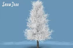 Snow Tree 3D model