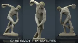 The Discobolus of Myron Low-poly  3D model