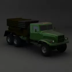 Truck KRAZ 255 B Modify Attack 3D model