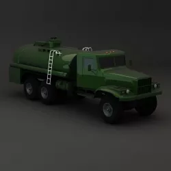 Truck KRAZ 255 B Tanker 1 3D model