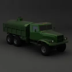 Truck KRAZ 255 B Tanker 2 3D model