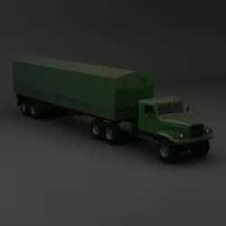 Truck KRAZ 255 B Trailer 1 3D model