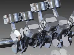 V8 engine main shaft