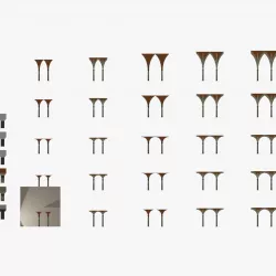 Vaults Collection Low-poly  3D model
