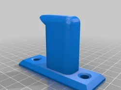 Wall mounted headphone stand made in autocad