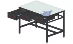 welded table vise