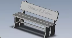 wooden bench