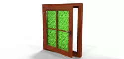 Wooden window frame