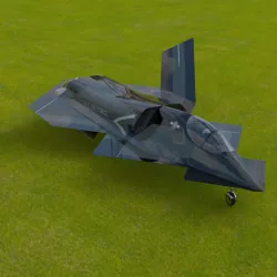 YF-23 Phantom Ship 3D model