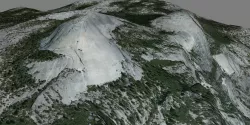 Yosemite - North Dome - Basket Dome 3D model