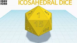 [1DAY_1CAD] ICOSAHEDRAL DICE