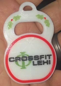 2018 CrossFit Lehi Christmas Ornament - multicolor