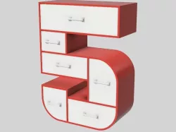5-Frame Set of Drawers