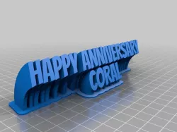 anniversary name plate