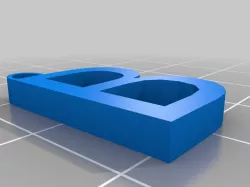 B keychain