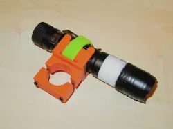 Bicycle holder for LED flashlight