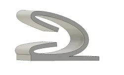 Binding attachment concept for 1" webbing