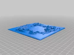 blast crater terrain