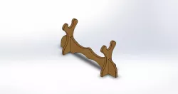 Bone katanakake sword stand