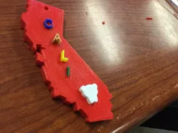 cali bear ornament 