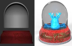 Christmas Snow Globe DIY Light Up Base