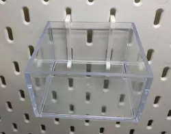 Container Mount for IKEA Skadis Pegboard