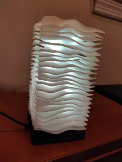 Customized Wave Lamp, Base, and Cap