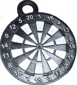 Dartboard key ring