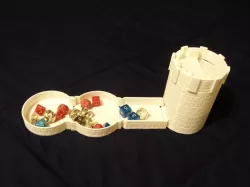 Dice tower and carrier tray extenders