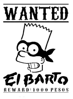 El Barto stencil