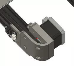 Ender 3 Y Damper/Motor adapter