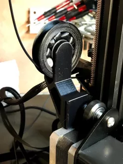 Filament Guide with printed ball bearing