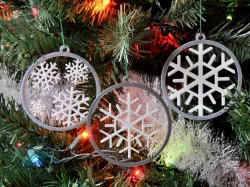 Floating Snowflake Ornament + 2 other designs