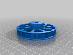 Gear wheel for 1mm step rubber band