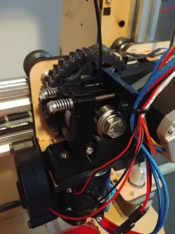 Greg's Wade's Accessible Extruder (based on 5th gen modded with quick release washer and wire management)