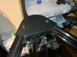 Kossel 2020 tower endcap (for button head screw and bigger cavity)