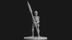 Living Bones with Long Spear
