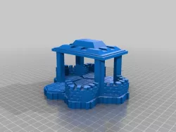 Locking Hex Terrain Stone Fort