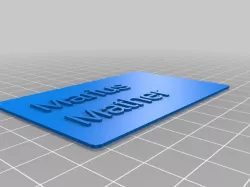 Marius Mather - name plate