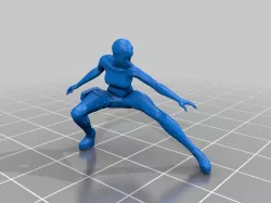Metroid Other M - Samus Crouch Pose