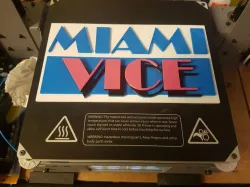 MIAMI VICE LOGO 80'S COP TV SHOW MULTICOLOUR