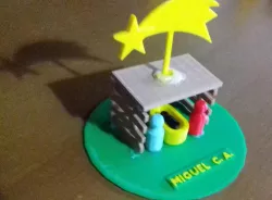 Minimalist Nativity Scene