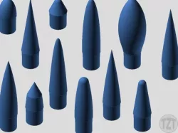 Model Rocket 34mm NC-55 Nose Cone Collection