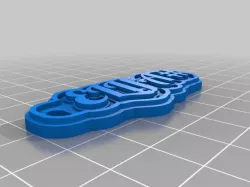 My Customized Multiline Tag or Keychain