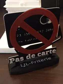 Panneau "Pas de Carte"