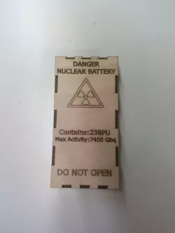 Radioactive Battery Box Laser Cut