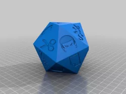 Rock Paper Scissors Lizard Spock Die
