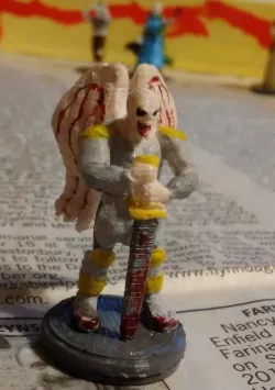RPG mini - Corrupted Aasimar Paladin Male