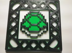 Single Extruder Multi-Color 8-Bit Mario Coasters